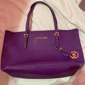 Purple Michael Kors purse